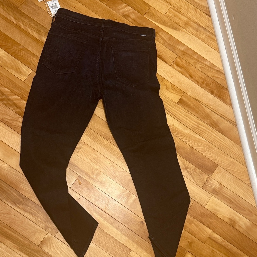 NWT MOTHER Women's Straight Leg Jeans - dark denim color now-now or never - Picture 8 of 14